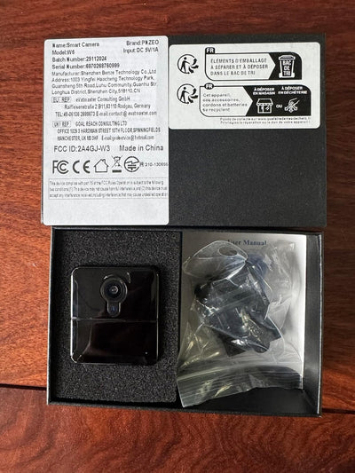 Überwachungskameras PNZEO W6 Mini WLAN Kameras Echt Full HD Aufnahme Home Sicherheit Tragbare Rekord