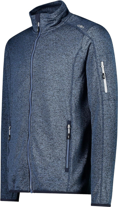 CMP Leichte Fleece-Strickjacke mit Netz 58 Dusty Blue-b.blue, 58 Dusty Blue-b.blue