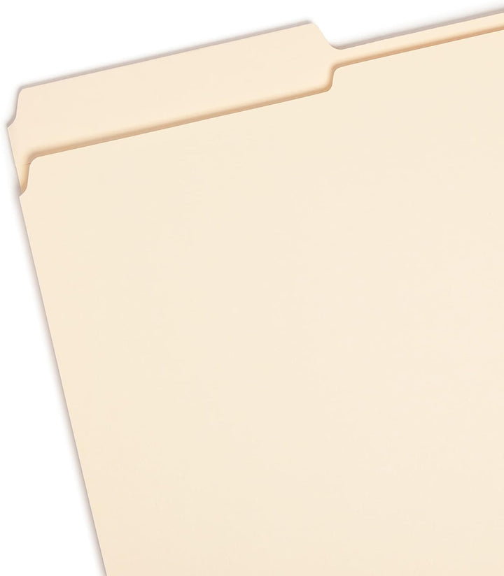 Smead Aktenordner, verstärkte 1/3-Schnitt-Registerkarte, legale Grösse, Manila, 100 Stück pro Box (1