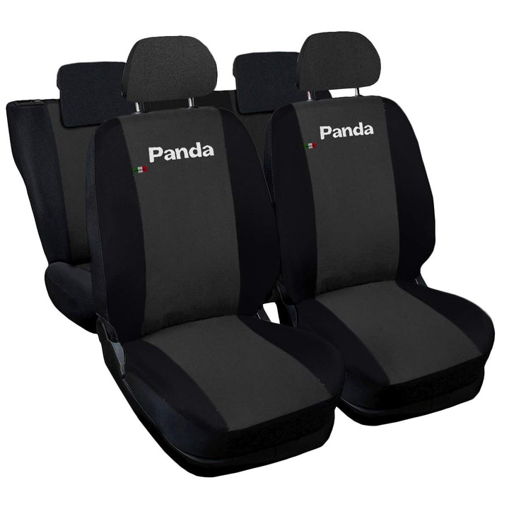 Auto Accessori Lupex - Kompatible Autositzbezüge für Panda zweite 169 und dritte 319 Reihe, dunkelgr