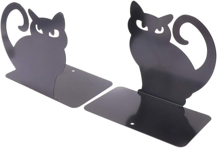 BESPORTBLE 2Pcs Katze Metall Buchstütze Kreative Buchunterstützung Buchstopper Buchorganisator Stehe