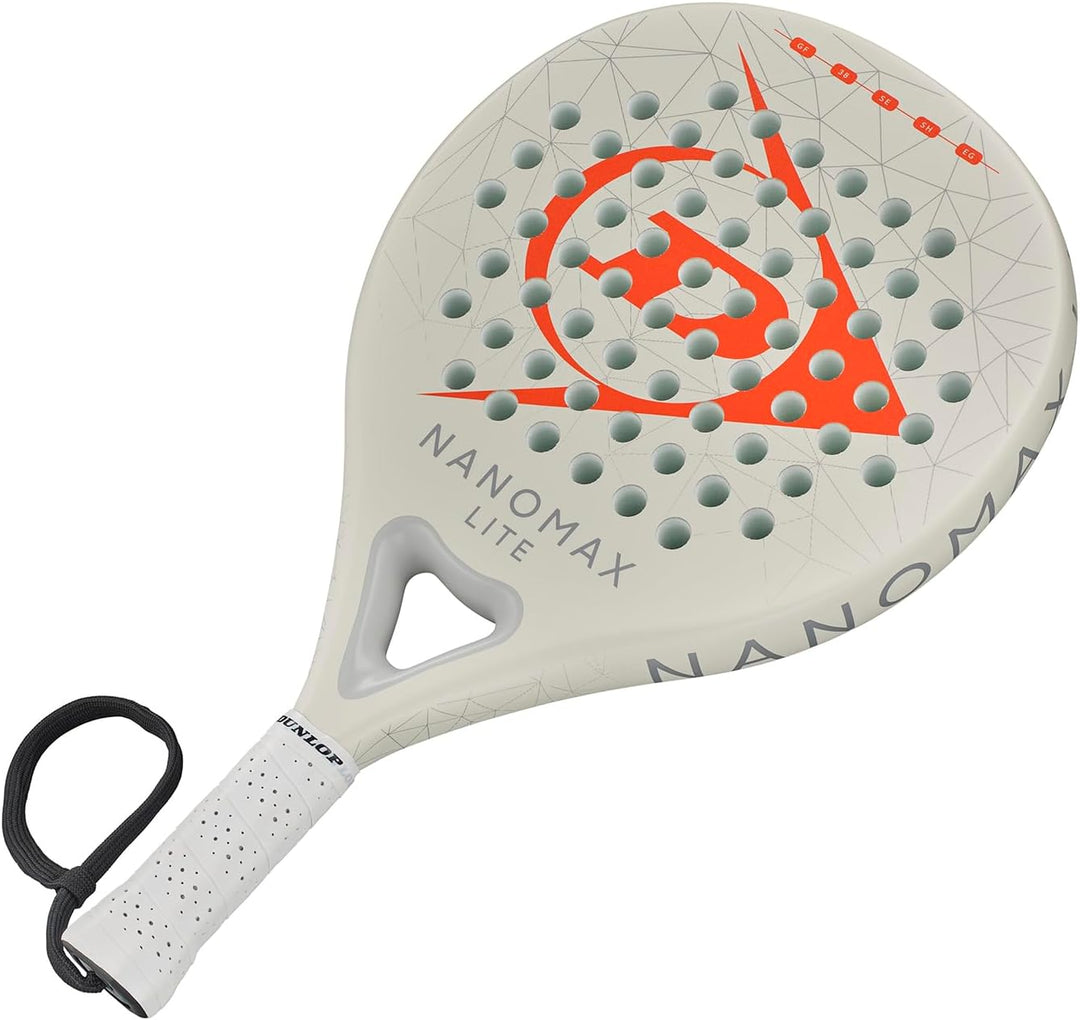 Dunlop Padel Bat Nanomax – Hybridform, Graphit-Rahmen, Medium-Balance Lite, Lite
