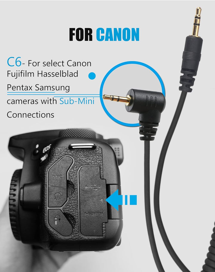 AODELAN Kamera-Funkfernauslöser für Canon EOS R7, EOS R10, EOS R6, EOS R, EOS RA, EOS RP, Timer-Ausl