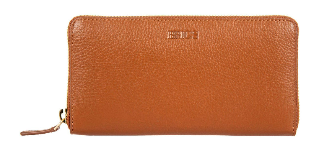 Bric's Marmolada Horizontales Damen-Portemonnaie aus Leder mit RFID-Schutz, Geldscheinfach, 15 Karte