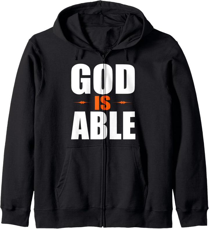 God is Able Christian Faith Gift Kapuzenjacke