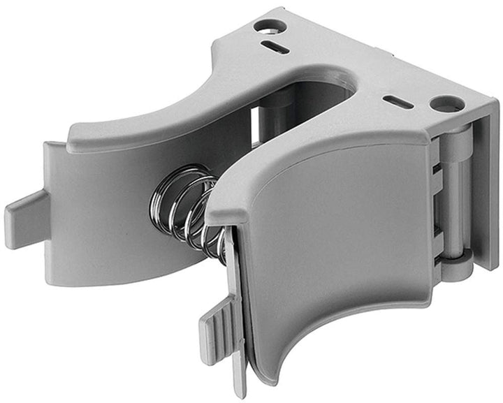 Gedotec Stiefelhalter Wand-Schuhhalter zum Schrauben | Stiefelspanner Kunststoff silber matt | Wand-