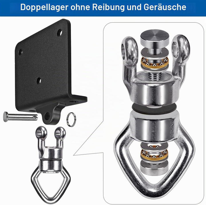 SELEWARE ELEWARE Boxsack Halterung Boxsack Aufhängung - 360° Arehbarer Schwerlast Deckenhaken 1000 L