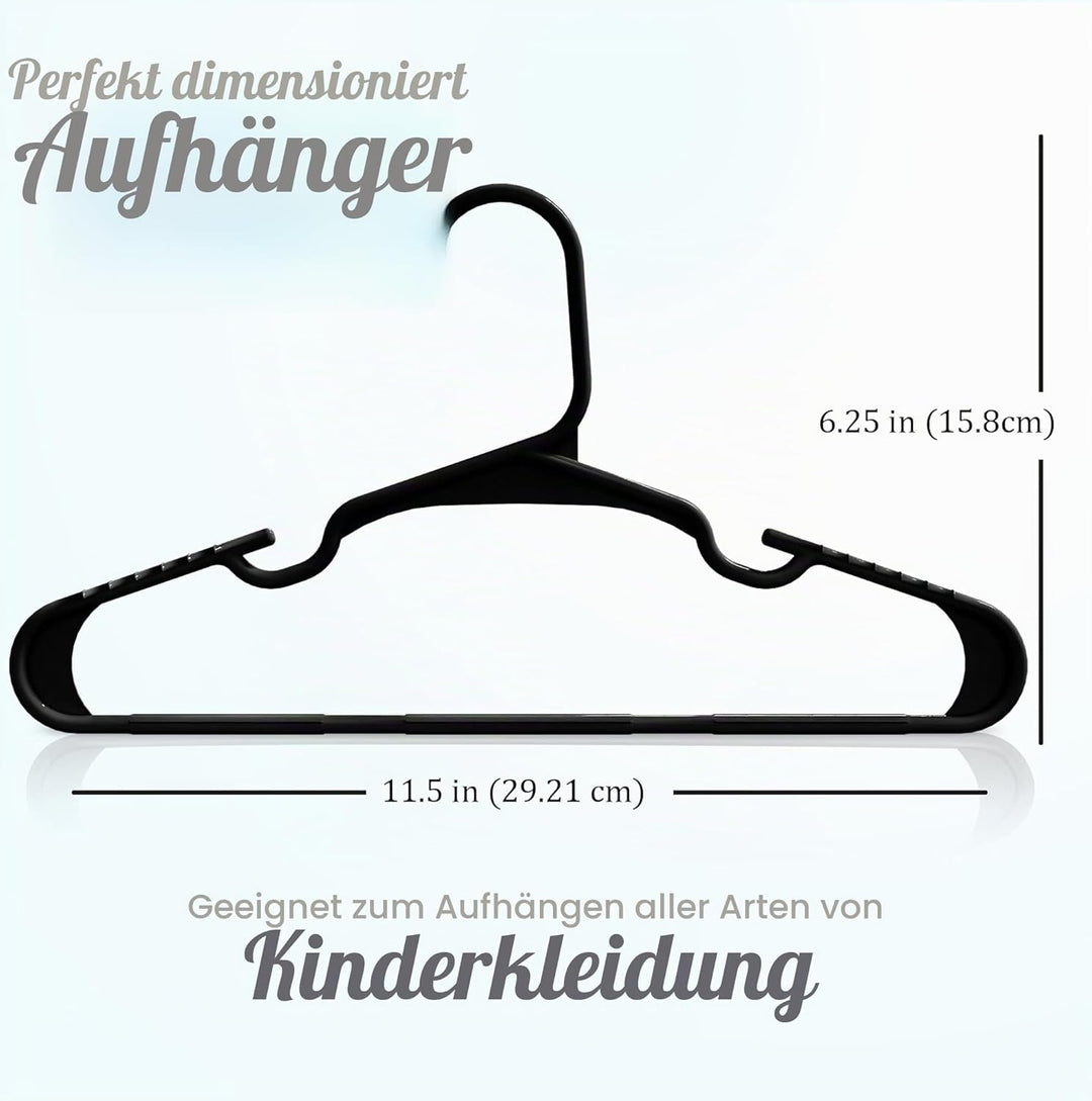 Utopia Home Packung mit 40 Kinderkleiderbügeln - 11,5“ Baby- und Kinderkleiderbügel aus Kunststoff f