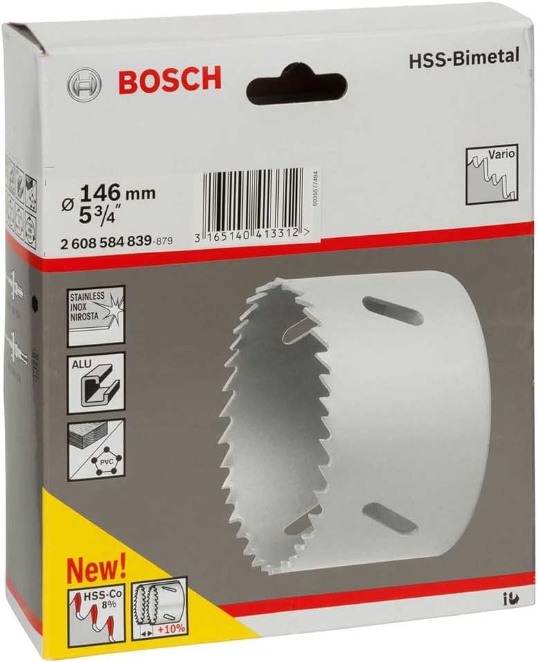 Bosch Professional 1x Lochsäge HSS Bimetall für Standardadapter (für Metall, Aluminium, rostfreiem E