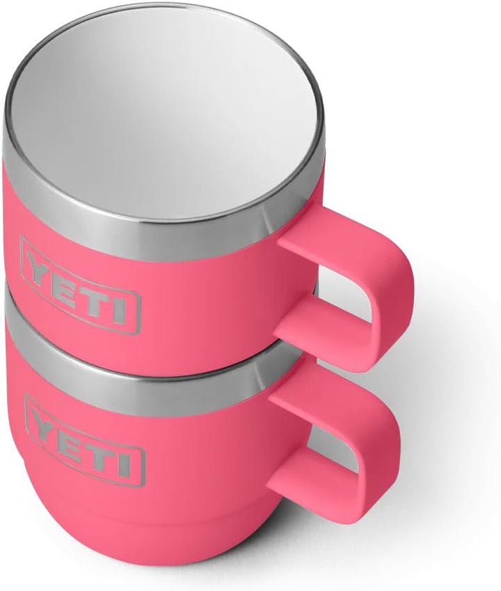 YETI Rambler Stapelbare Tasse Mit DuraSip Keramikbeschichtung, Tropical Pink, 2 Pack 6 oz (177 ml),