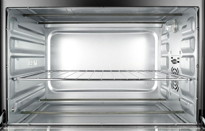 Koliber SUPERMAX X 3000W Backofen 48L Umluft Drehspiess Familienofen Pizzaofen Edelstahl 2000W Ober