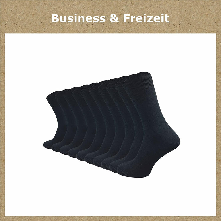 GAWILO Socken aus 100% Baumwolle (10 Paar) | Ohne drückende Naht, mit venenfreundlichem Komfortbund