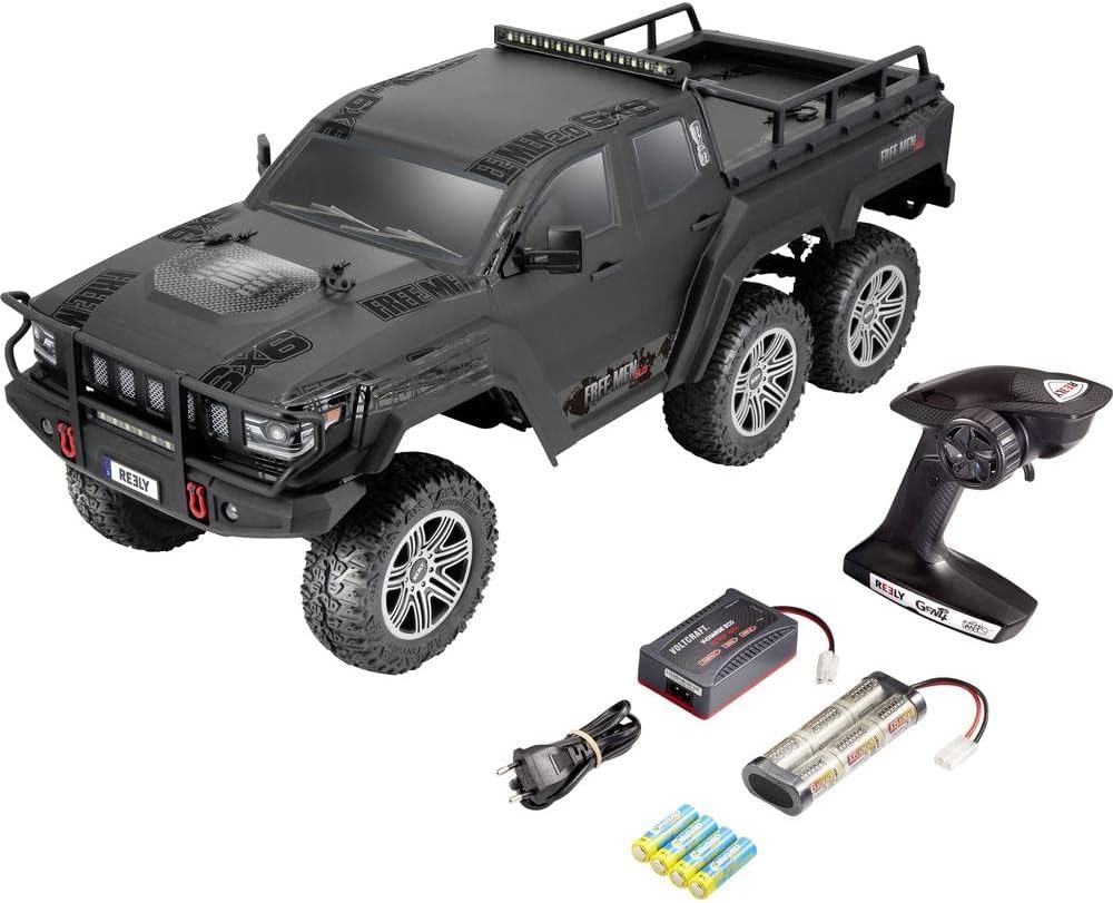 Reely Freemen 2.0 6x6 Brushed 1:10 Auto RC Elektro Crawler 4 Wheels (6WD) RTR 2,4 GHz mit Akku