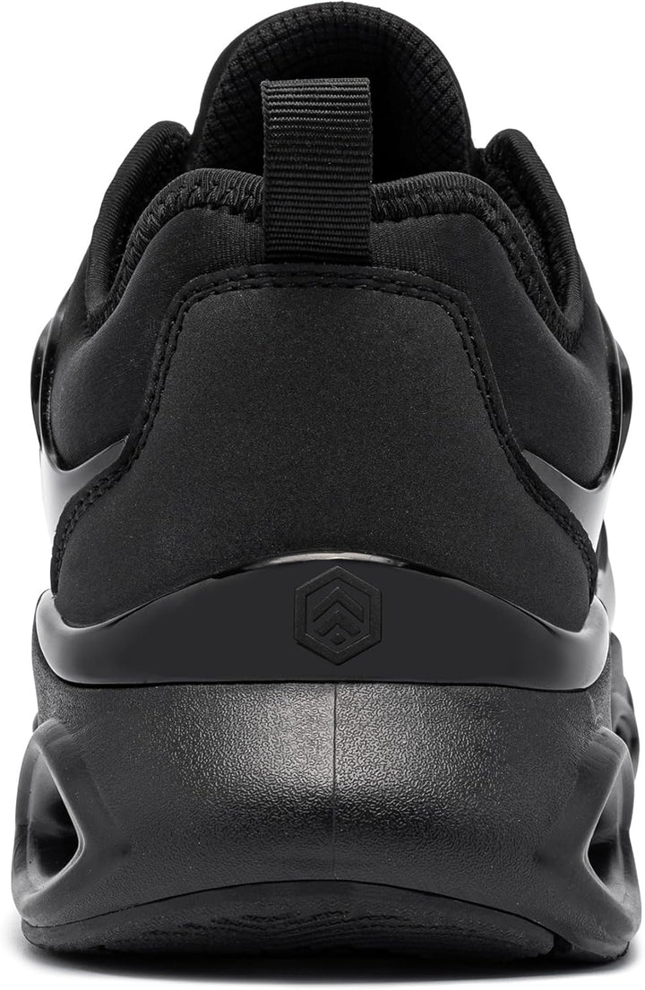 LARNMERN Arbeitsschuhe Herren Sicherheitsschuhe Mode Anti Smashing Stahlkappenschuhe Atmungsaktiv Dä