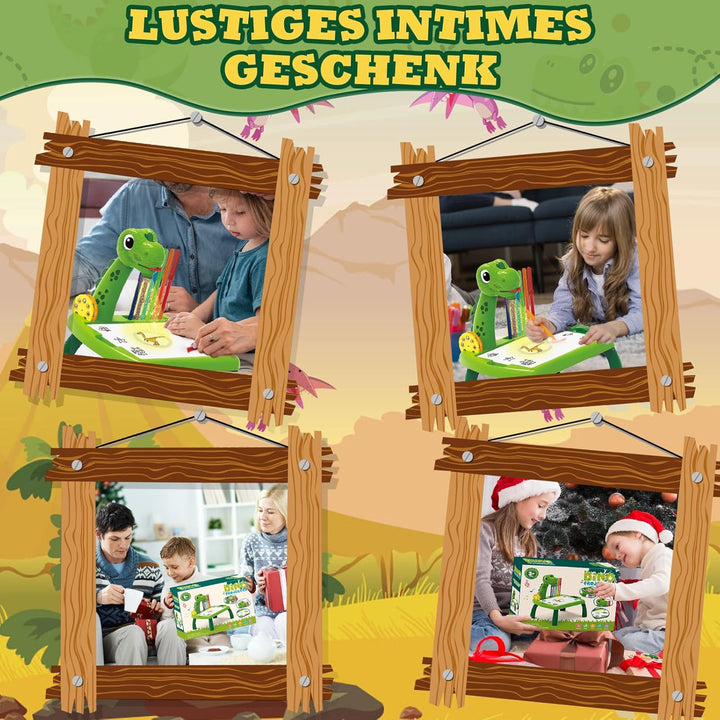 BuzzoXerex Zeichenprojektor für Kinder, Projektion Zeichentafel Kind 48 Stück Malprojektor Kinder Se