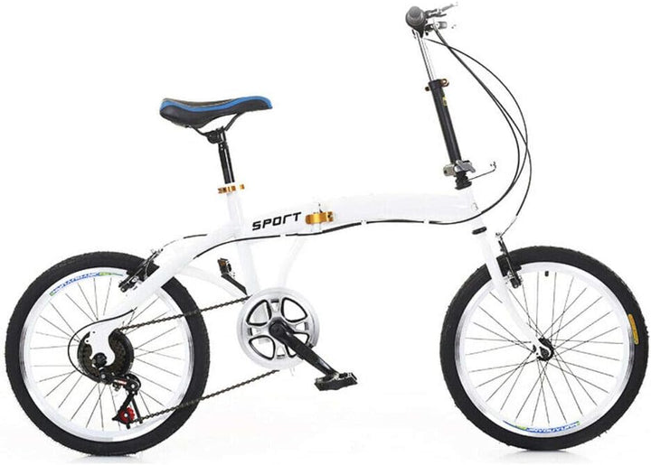 Berkalash Klapprad 20 Zoll Faltrad Fahrrad 6 Gang Klappfahrrad Folding Bike für Herren Damen Jungen