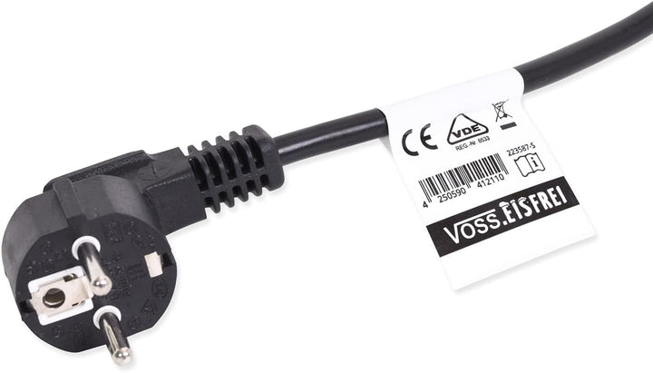 37m Frostschutz Heizkabel mit Knopf-Thermostat VOSS.eisfrei, 230V, Heizleitung Zum Schutz von Wasser
