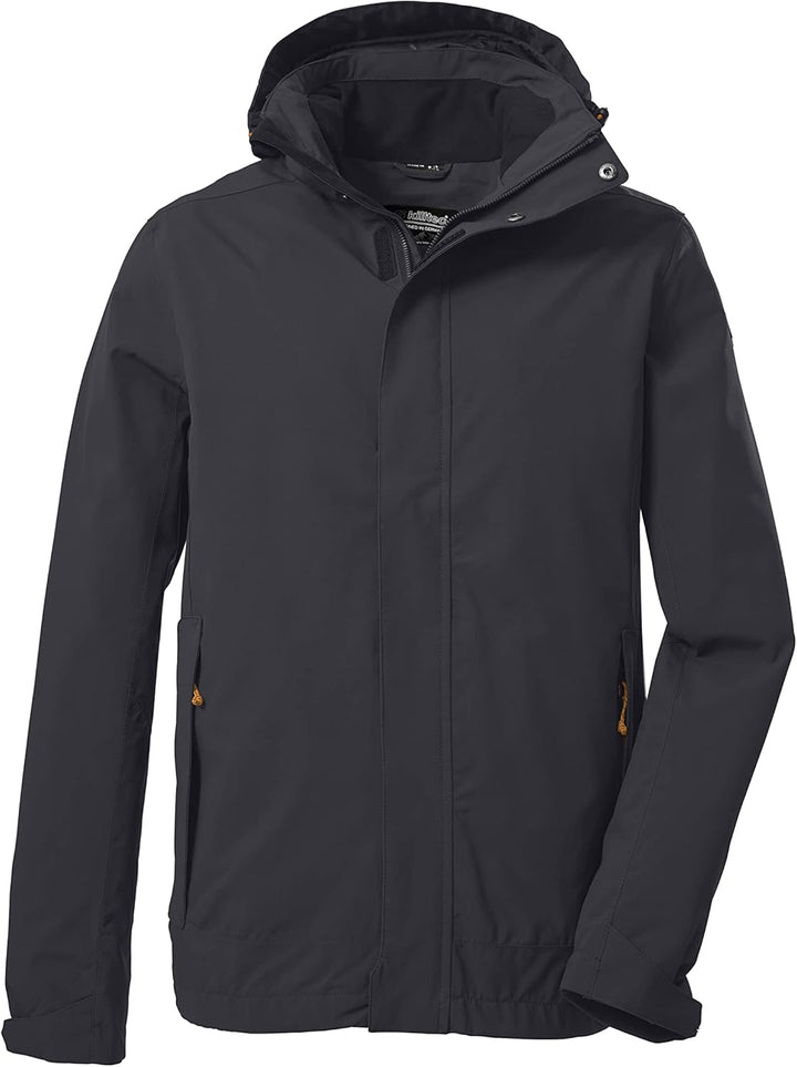 Killtec Herren Kos 87 Mn Jckt_xenios Funktionsjacke/Outdoorjacke mit abzippbarer Kapuze S Schwarz, S