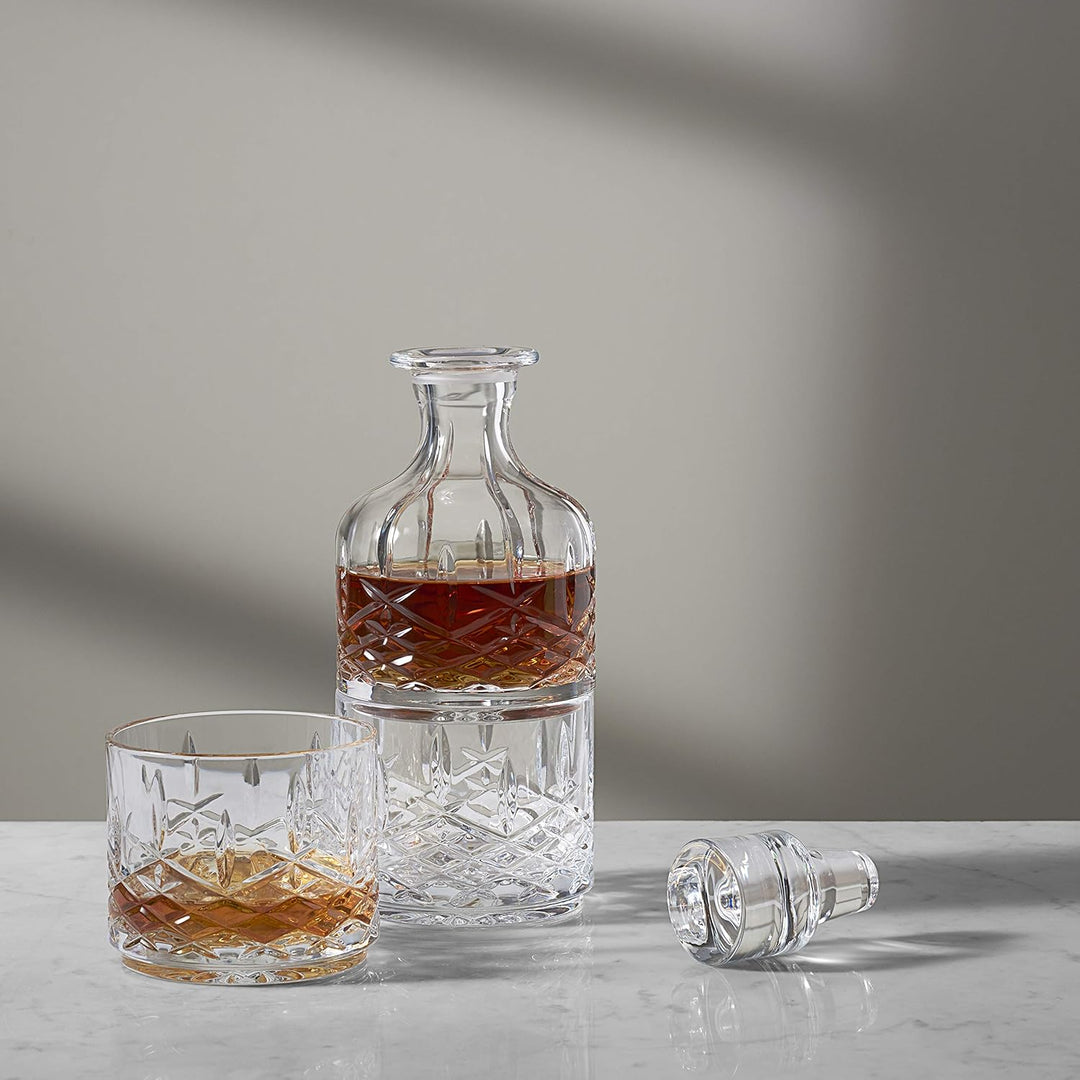 Waterford 40033794 Marquis Markham Dekanter und Becher, stapelbar, Glas
