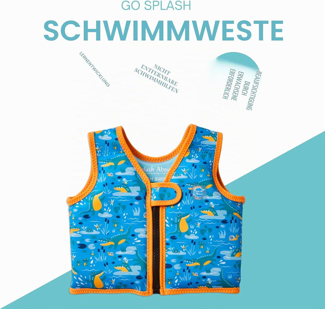 Splash About Go Splash Schwimmweste Croc Creek 1-2 Anni, Croc Creek 1-2 Anni