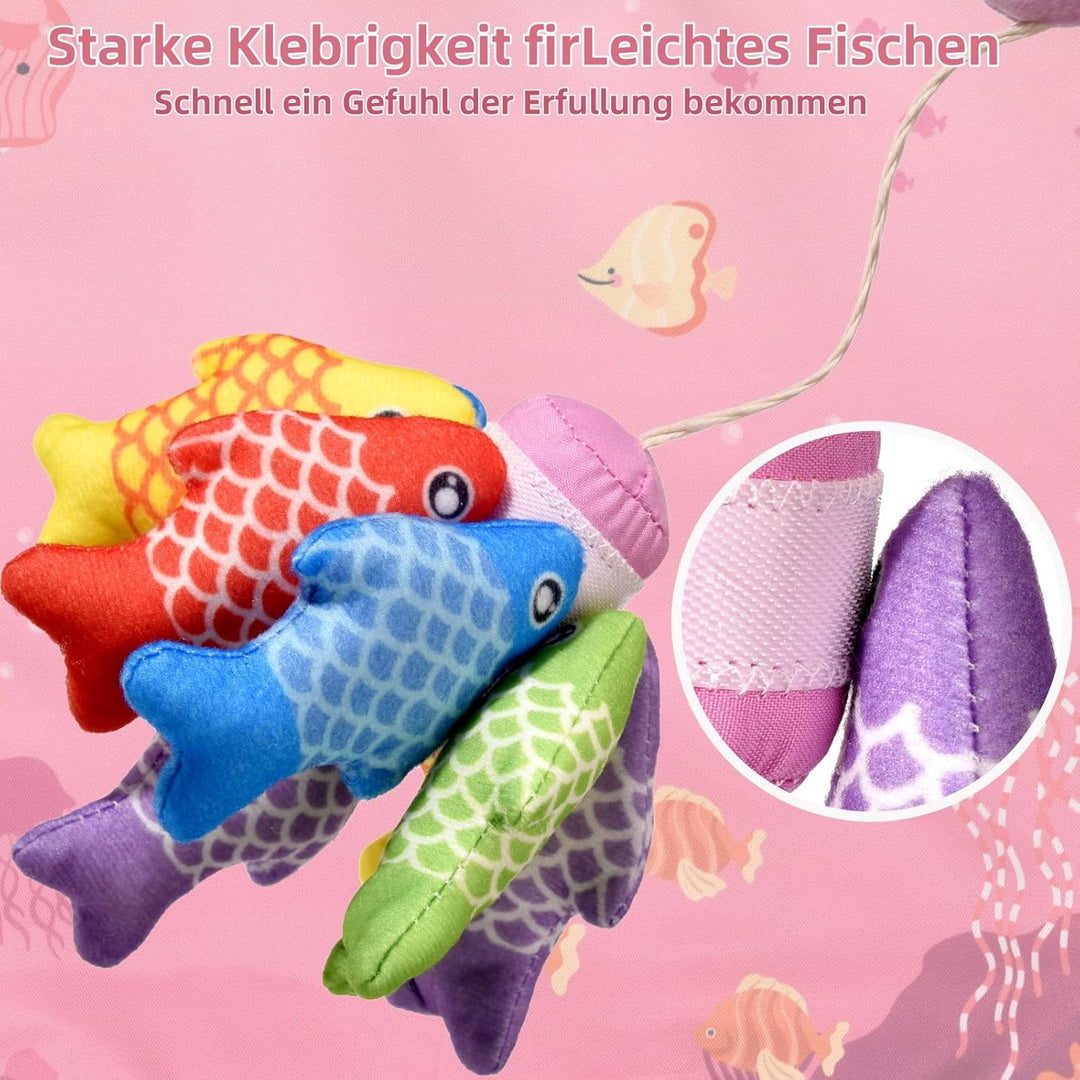 Baby Spielzeug ab 1 2 Jahr, Rosa Angelspiel für Kinder 6 9 12 18 Monate, Lernspiele, Motorikspielzeu