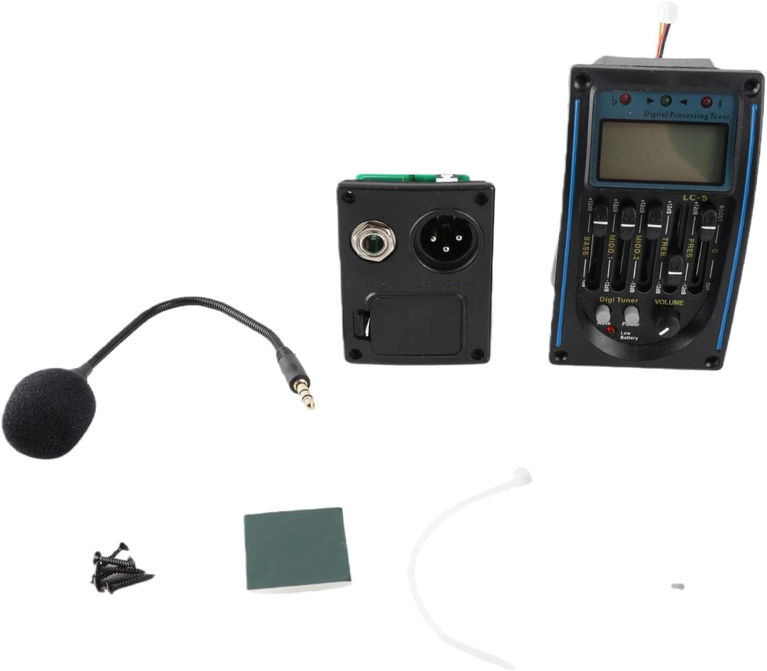 Tonabnehmer Akustikgitarre,Tonabnehmer Gitarre,Akustik Gitarre Tonabnehmer 5-Band Eq Equalizer Gitar