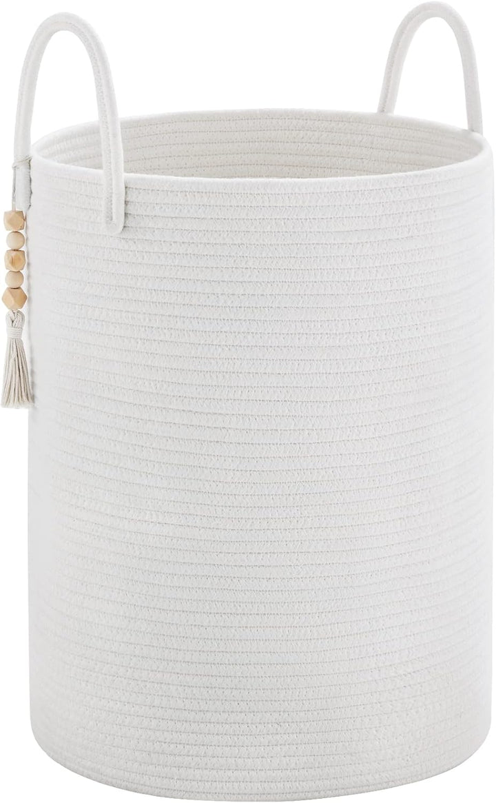 YOUDENOVA Wäschekorb Geflochten Wäschesammler Spielzeug Aufbewahrung Aufbewahrungskorb mit Griff Han