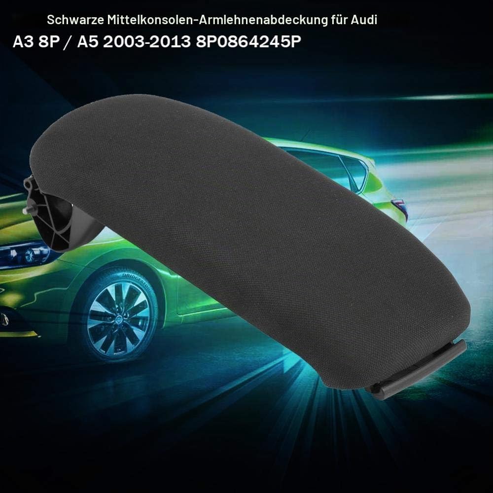 Auto schwarz Mittelkonsole Armlehne Deckel Abdeckung für A3 8P / A5 2003-2013 8P0864245P(