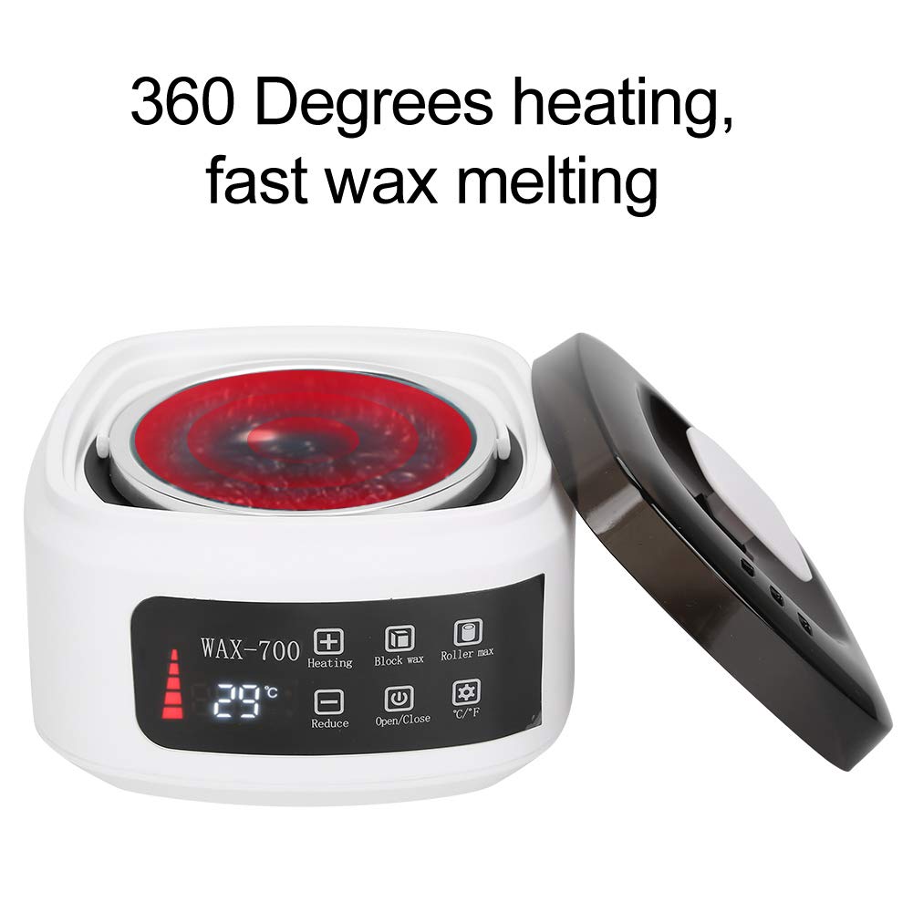 Pongnas Professionelle 500-ml-Wachsheizung, Automatische Temperaturregelung, Elektrische Haarentfern
