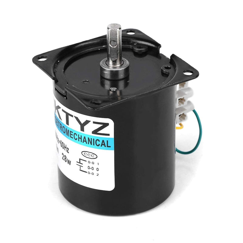 60KTYZ Synchrongetriebemotor AC 220V 2.5/20/30/110RPM CW/CCW Drehmomentrichtungssteuerung 28W Unters