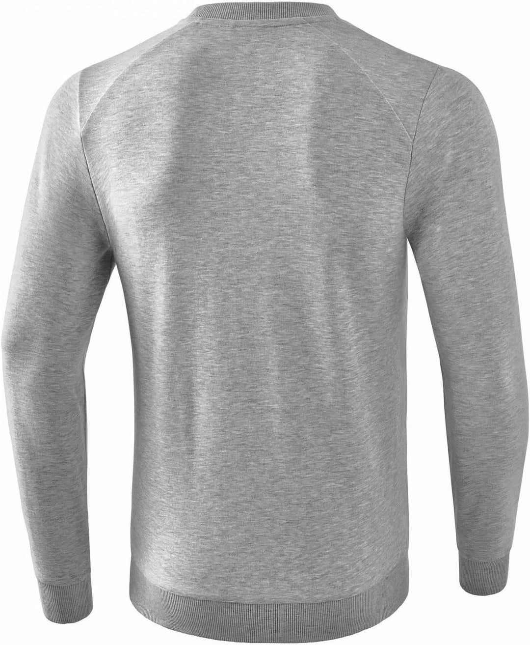 Erima Herren Essential Sweatshirt S Hellgrau Melange/Schwarz, S Hellgrau Melange/Schwarz
