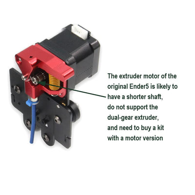 Zeberoxyz Direct Drive Doppelzahnrad-Extruder Upgrade Direktplatte mit 4Stück Pulleys Kit, Einfaches