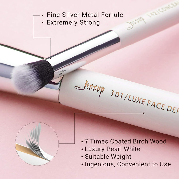 Jessup Pinselset Makeup Make Up Pinsel Set Schminkpinsel Kosmetikpinsel 25 Stück Gesichtspinsel Auge