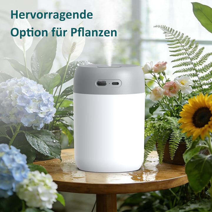 Luftbefeuchter für Schlafzimmer Pflanzen Growbox Bedroom Kinderzimmer,Klein Tisch Leise Air Humidifi