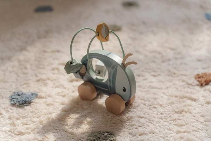 Little Dutch Geschenkset Holz-Spielzeug 3-teilig für Baby Kleinkind Junge blau - Forest Friends