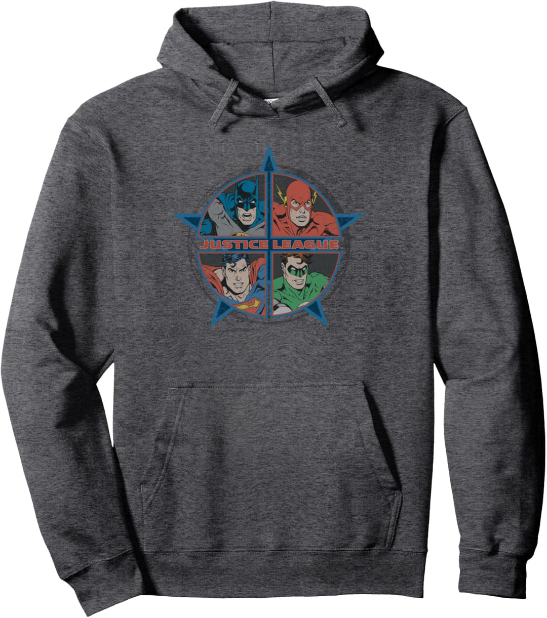 Justice League Four Heroes Pullover Hoodie