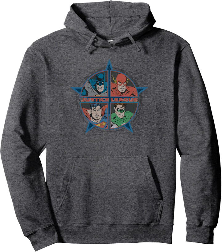 Justice League Four Heroes Pullover Hoodie