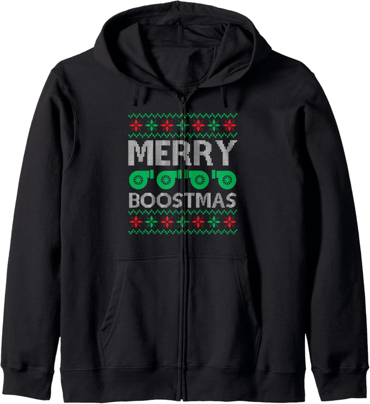 Engine Car Tuning Ugly Christmas - Merry Boostmas Kapuzenjacke