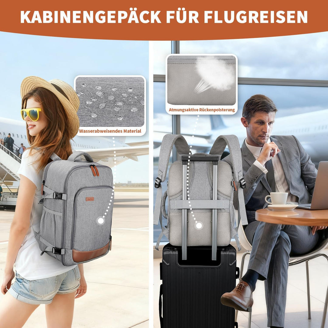 ZOMFELT für Neue Ryanair Handgepäck 40x30x20, 24L Reiserucksack für Damen Herren, Rucksack Handgepäc