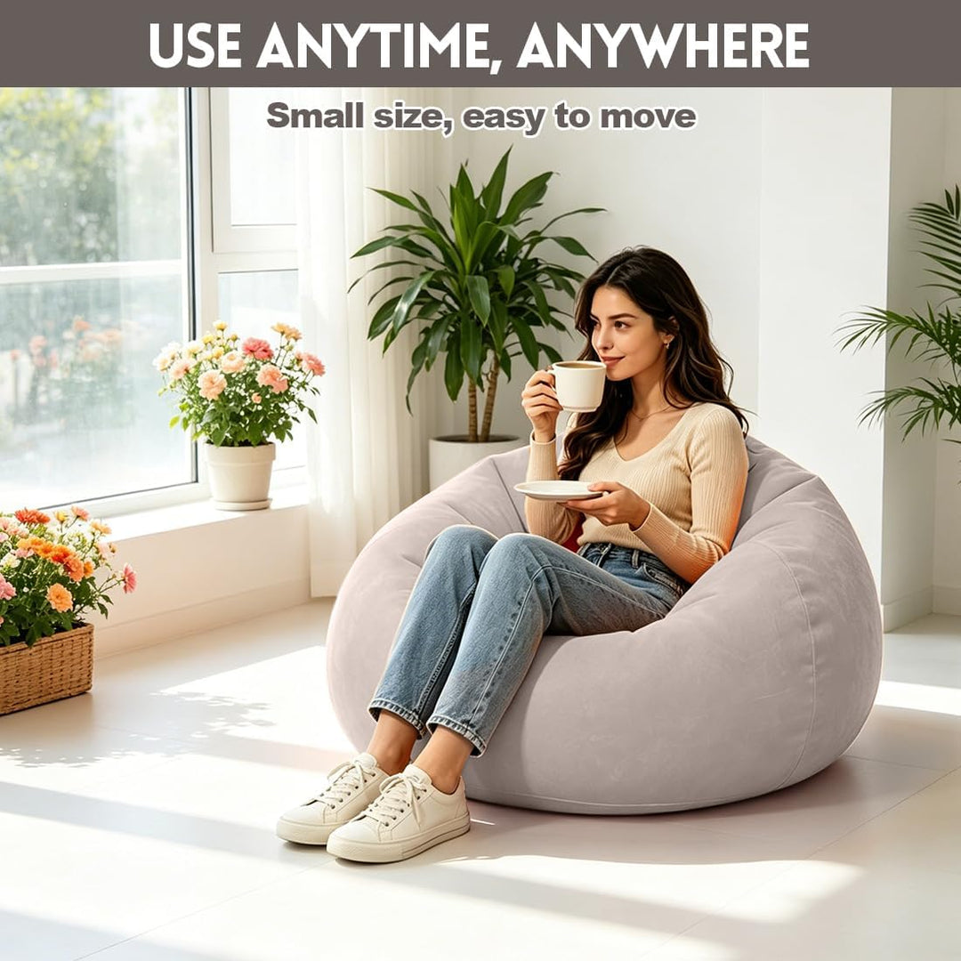 Generisch Air Sofa Lazy, No Bean Bag, Aufblasbarer Sessel, Aufblasbares Sofa, Waschbar, Wohnzimmer L