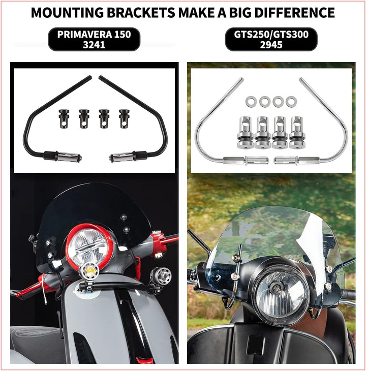 Scooter Windschutzscheibe Flyscreen Deflectors Visier für Vespa Primavera 50 125 150 Primavera 50 Pr