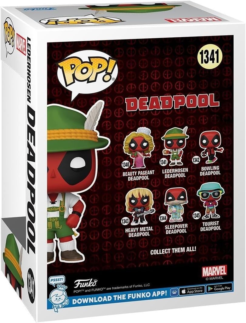 Funko POP! Marvel: Deadpool - German Beer Fest Server - Lederhosen - Sammelfigur aus Vinyl - Offizie