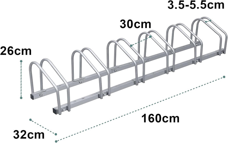 Joparri Fahrradständer, Mehrfachständer, Fahrradhalter Bodenständer, Aufstellständer Fahrrad Ständer