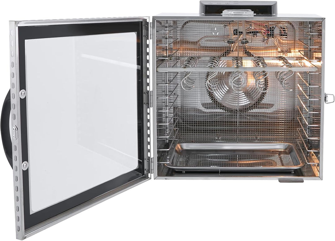 Lebensmittel-Dehydrator, 1000W, LED-Smart-Panel, Temperatur Einstellbar (86-194°F), Einstellbare Zei