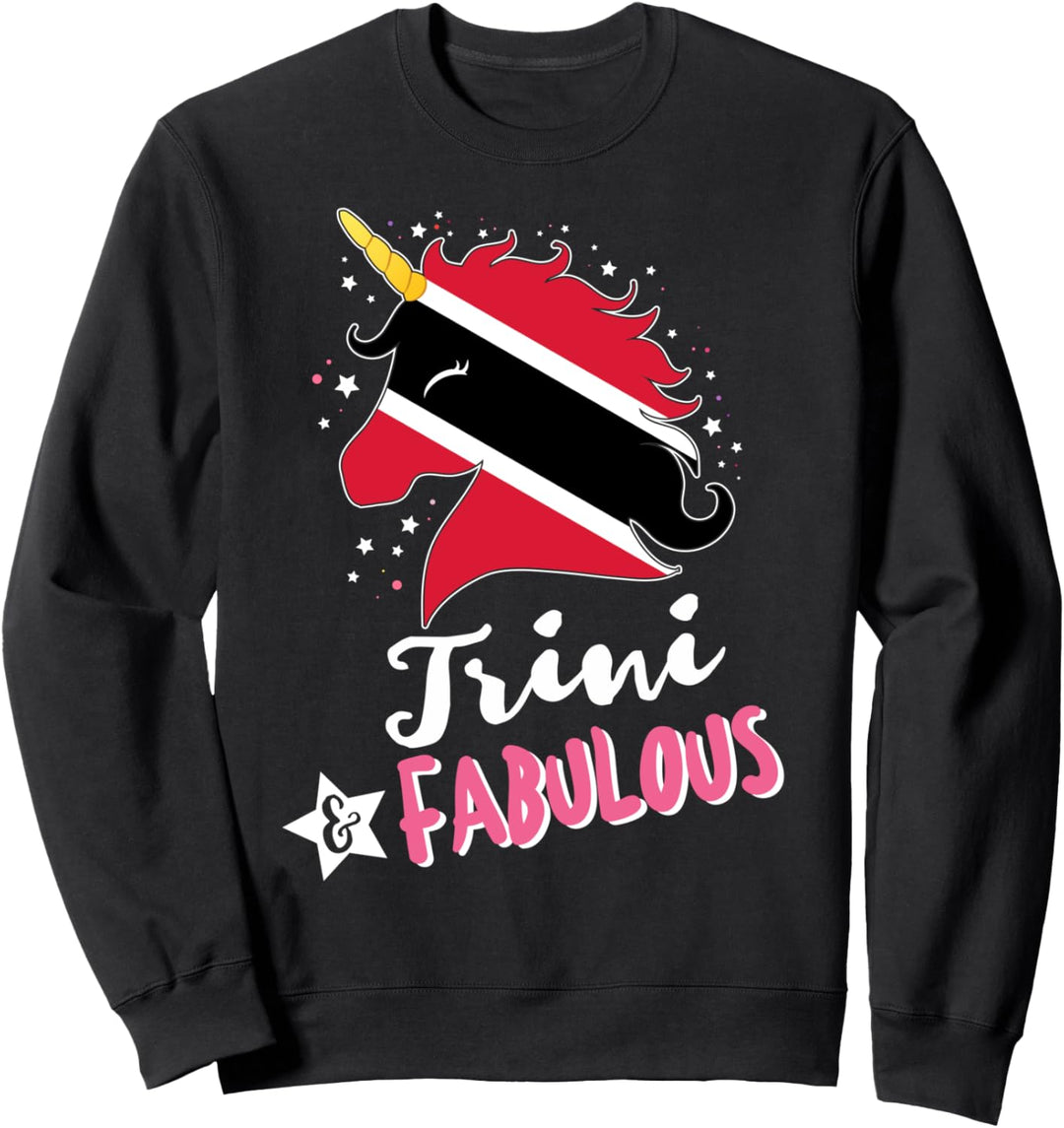 Trinidad und Tobago Einhorn Trinidad und Tobago Flagge Sweatshirt