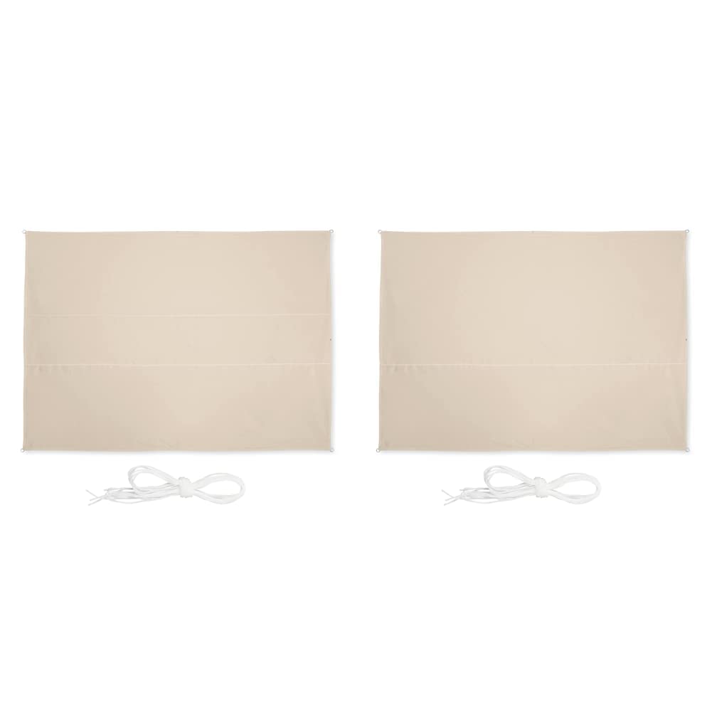 Relaxdays Sonnensegel rechteckig, 3 & Sonnensegel rechteckig, 2,5 x 3,5 m, wasserabweisend, UV-bestä