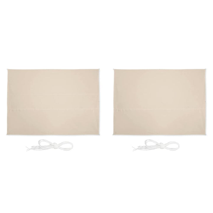 Relaxdays Sonnensegel rechteckig, 3 & Sonnensegel rechteckig, 2,5 x 3,5 m, wasserabweisend, UV-bestä