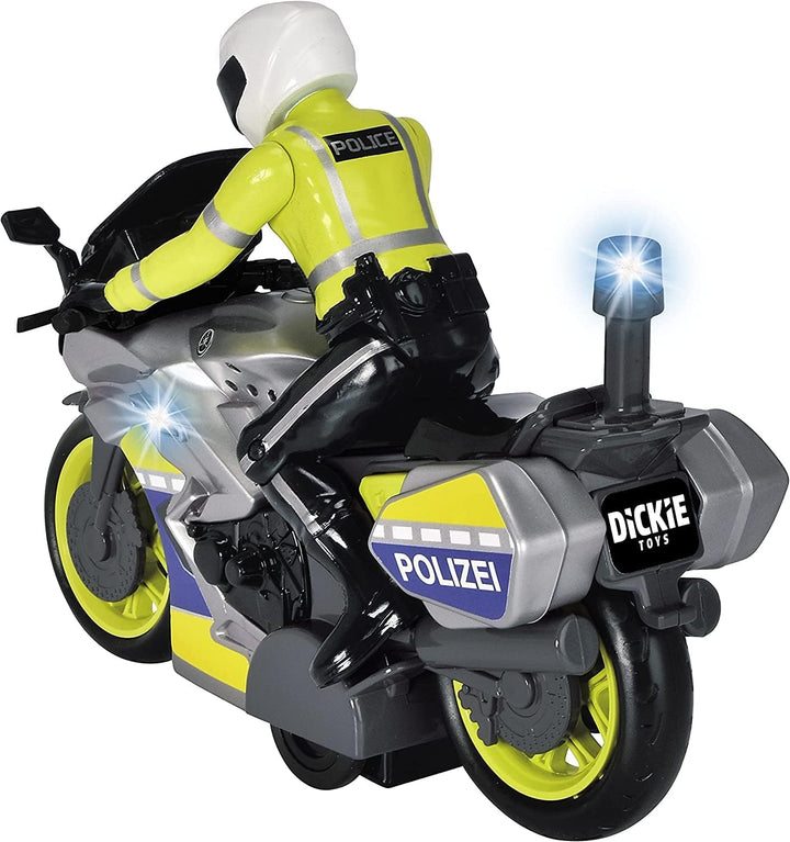Dickie SOS Polizei-Motorrad, 17 cm