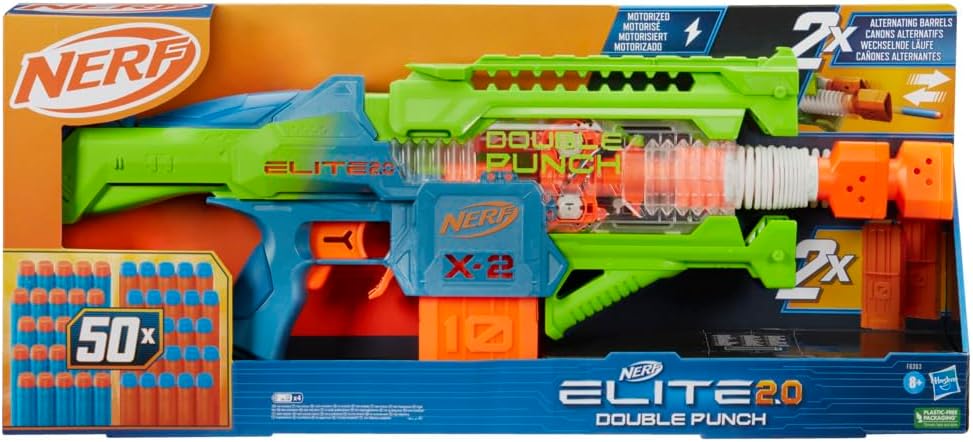 Nerf Elite 2.0 motorisierter Double Punch Dart-Blaster