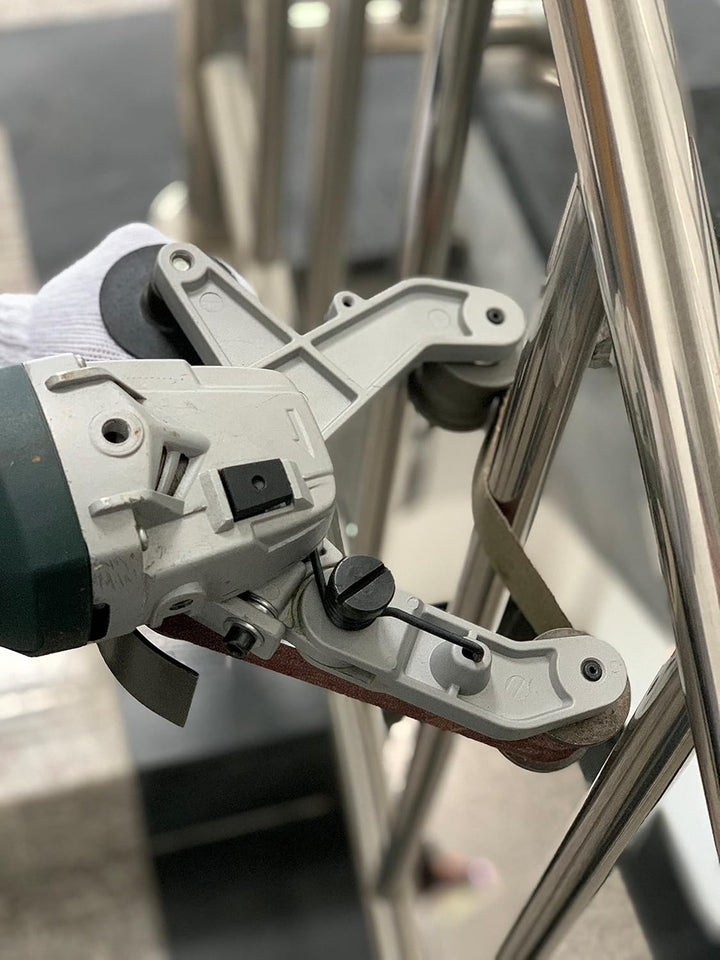 Aidelife Rohrbandschleifer-Aufsatz Adapter Zubehör, Edelstahl, Metall, Holz,Rohrpolieren, Schleifen